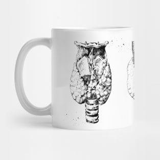 Anatomy of human thyroid gland Mug